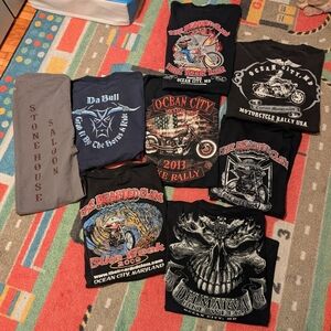 Vintage Motorcycle Graphic T-Shirts Collection